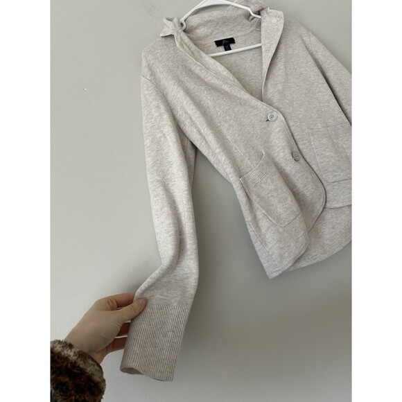 J. Crew Merino Wool Blend Collared Button Up Sweater/Cardigan Size XS Career - Picture 9 of 10